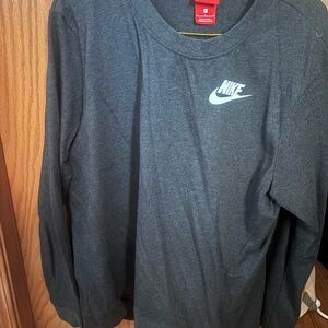 Nike Charcoal Long Sleeve Tee and Matching Shorts